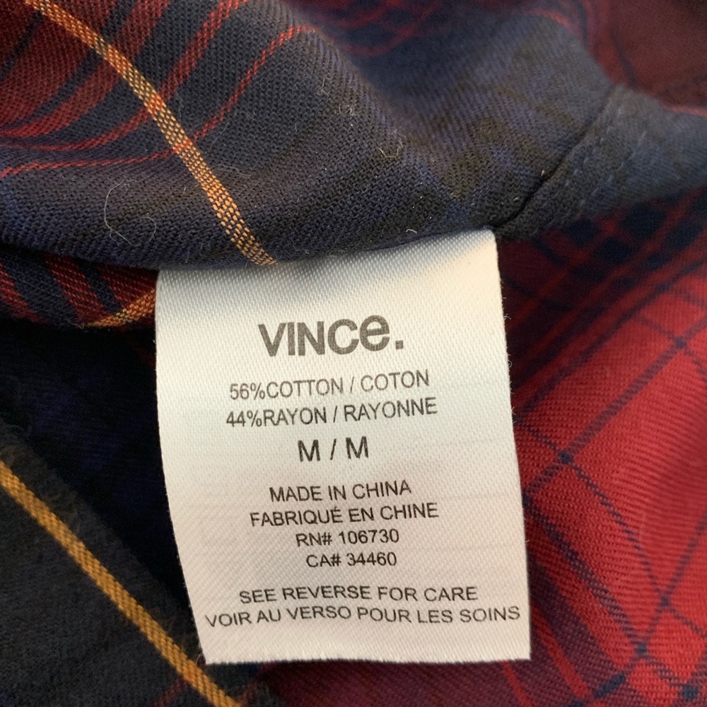 Vince Plaid Button Down - image 6